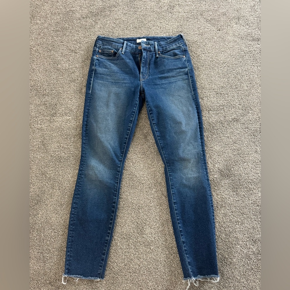 MOTHER Dark Blue Skinny Jeans